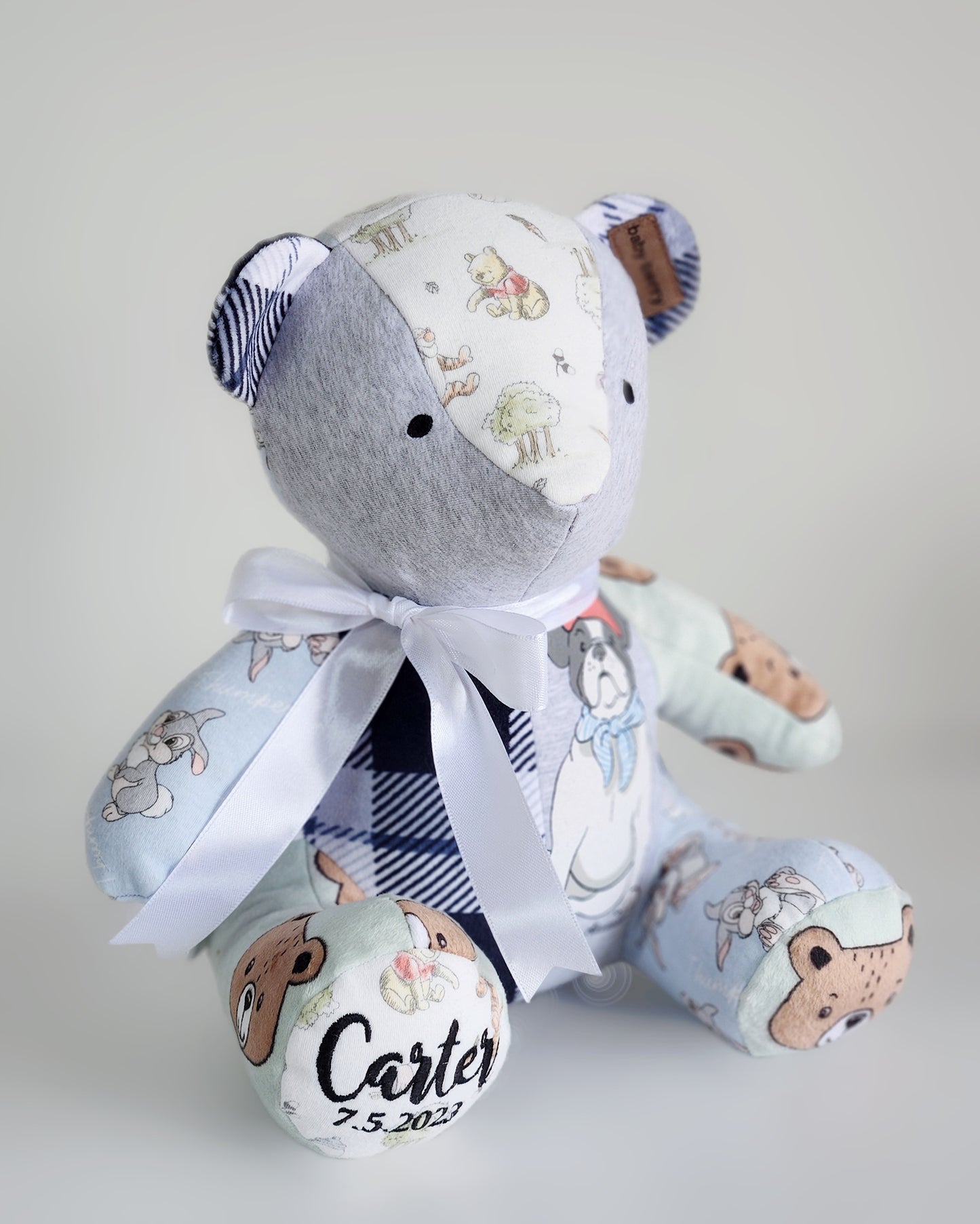 Melody Bear- Baby Clothes Keepsake