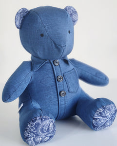 Melody Bear- Collar, Pocket & Buttons