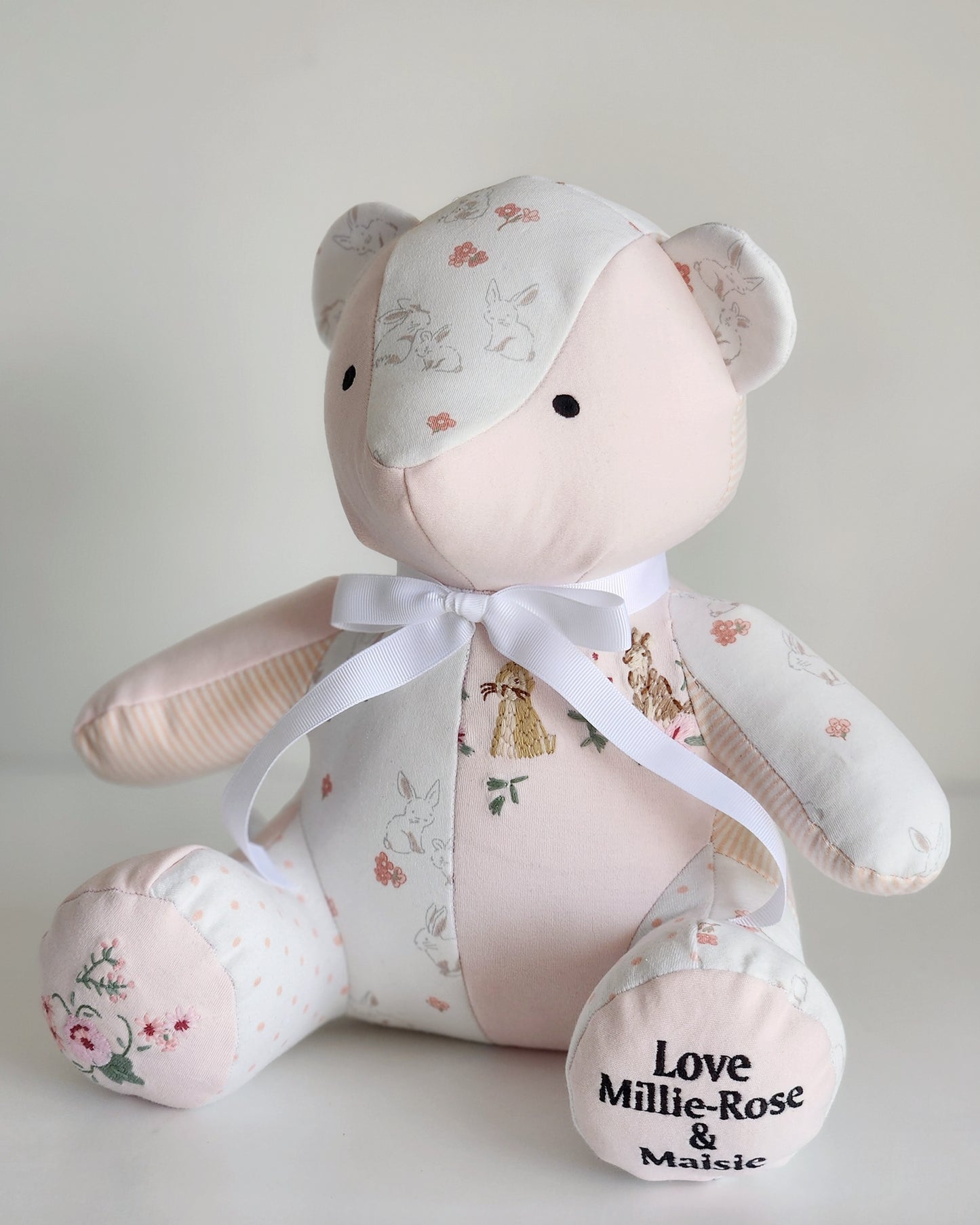 Baby Girl Melody Bear- Baby Clothes Keepsake