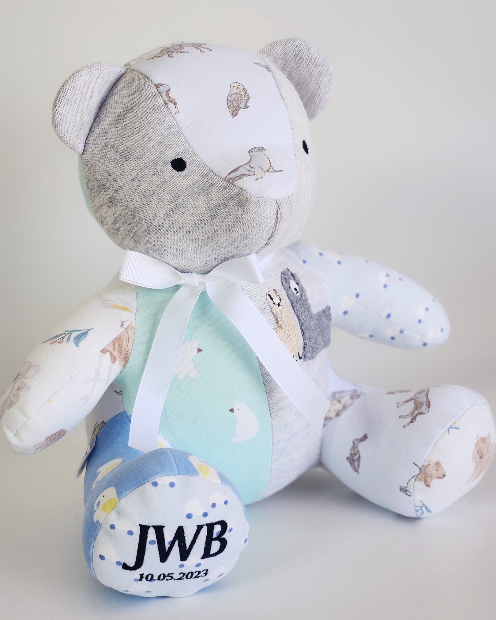 Melody Bear- Baby Clothes Keepsake