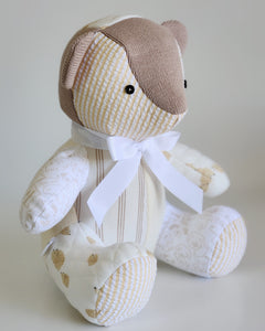 Melody Bear- Baby Clothes Keepsake