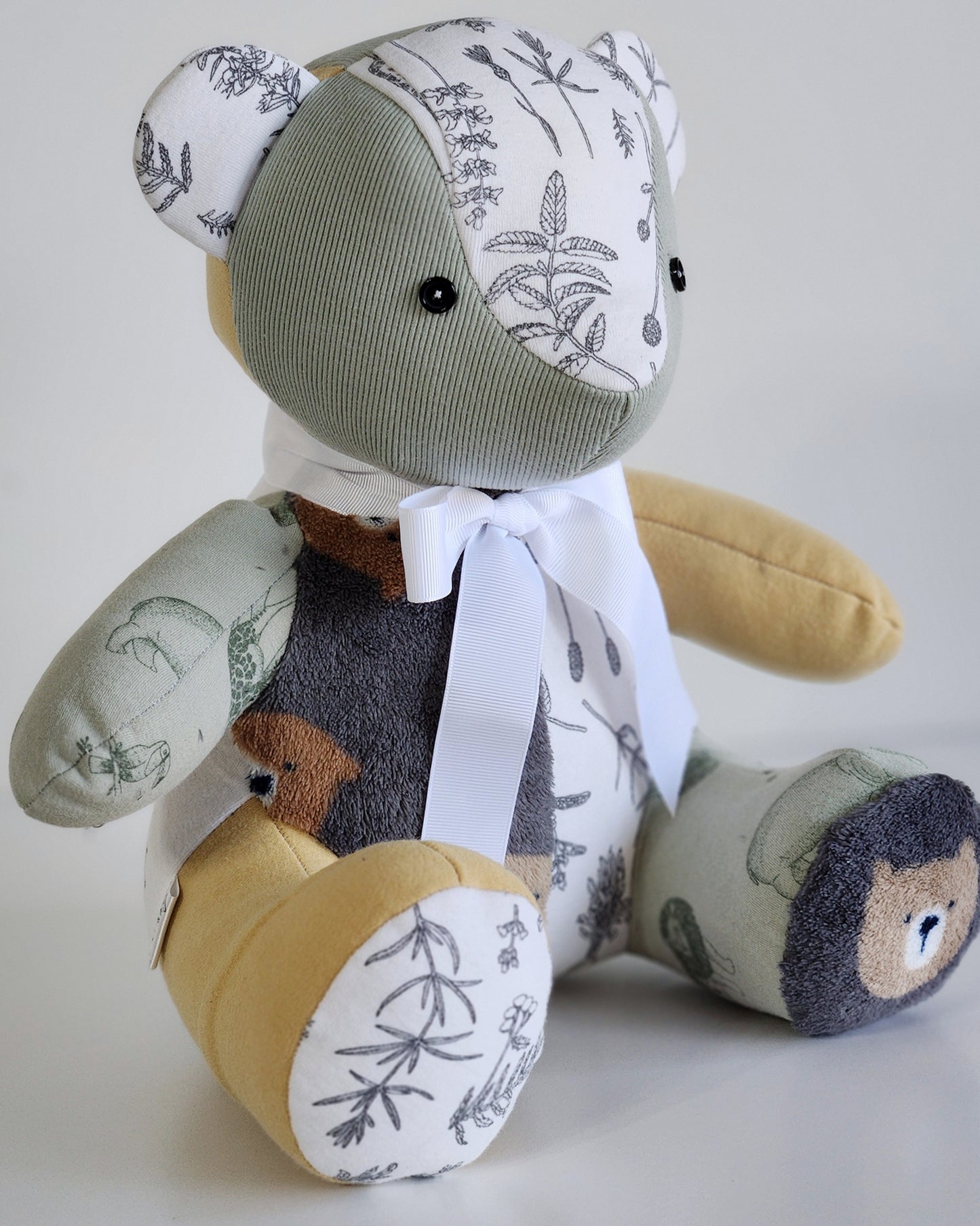 Baby Boy Melody Bear- Baby Clothes Keepsake