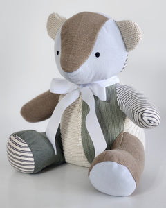 Baby Boy Melody Bear- Baby Clothes Keepsake