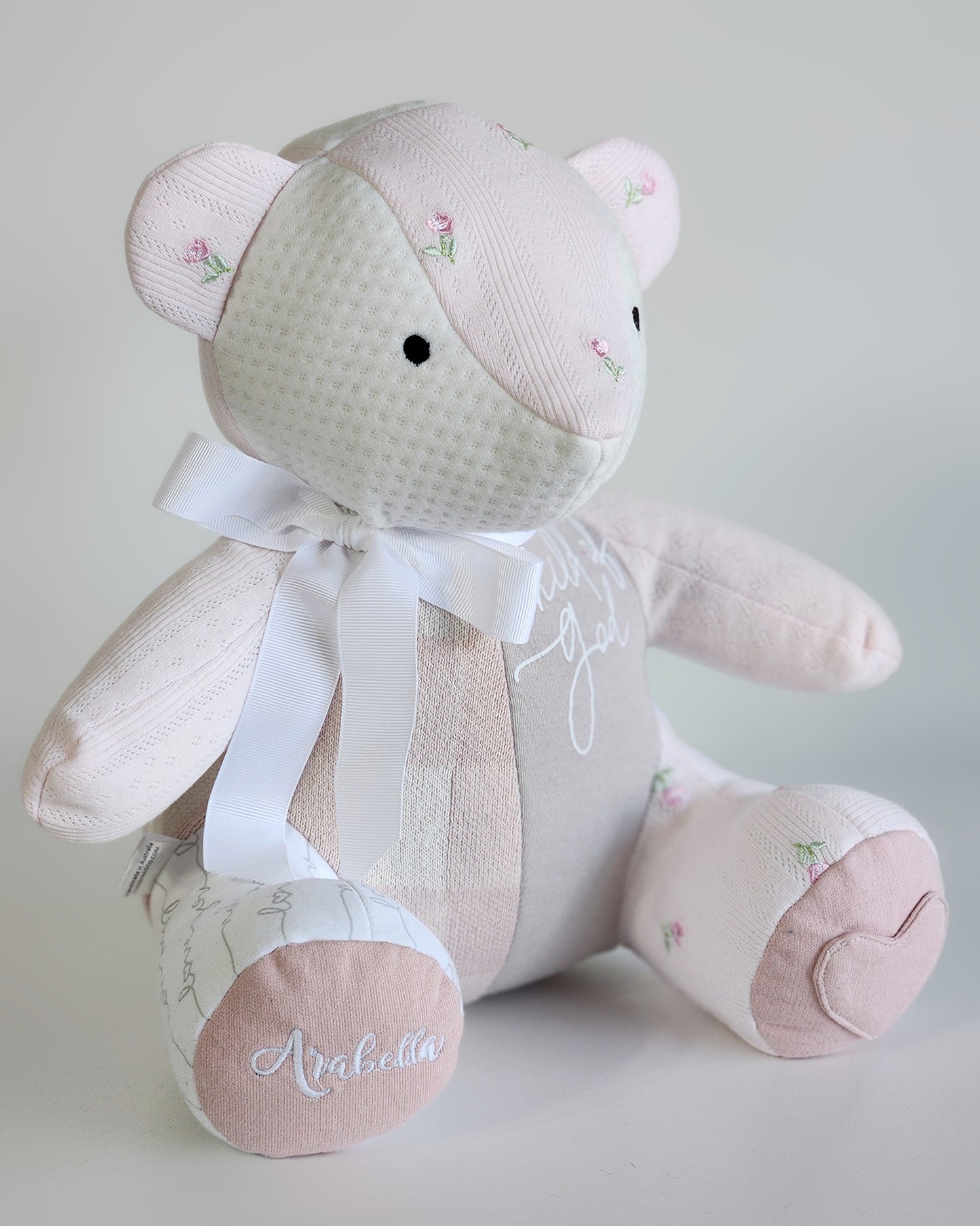 Baby Girl Melody Bear- Baby Clothes Keepsake