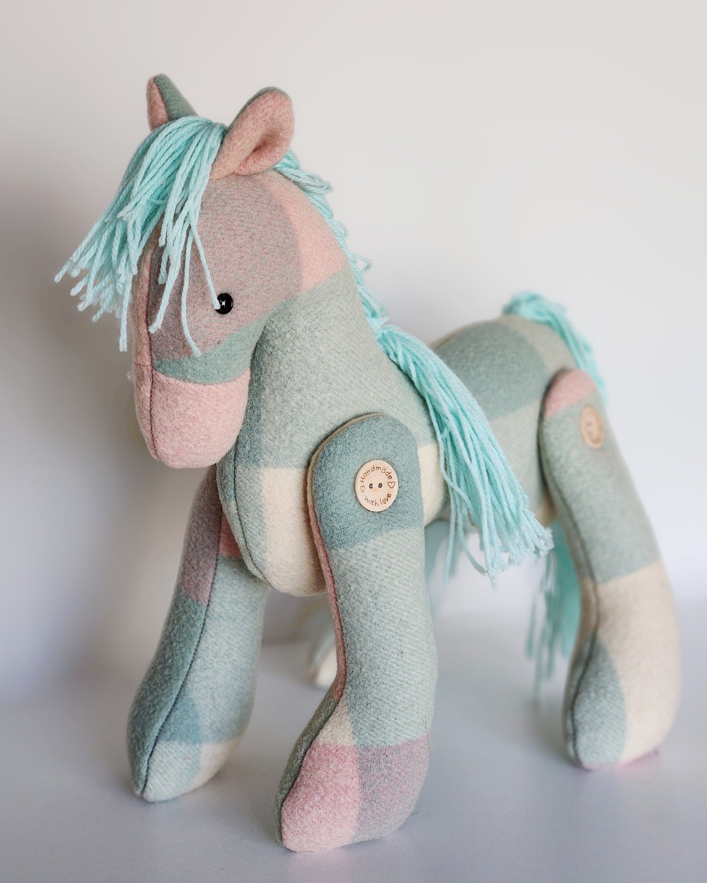 Vintage Wool Horse- Polly