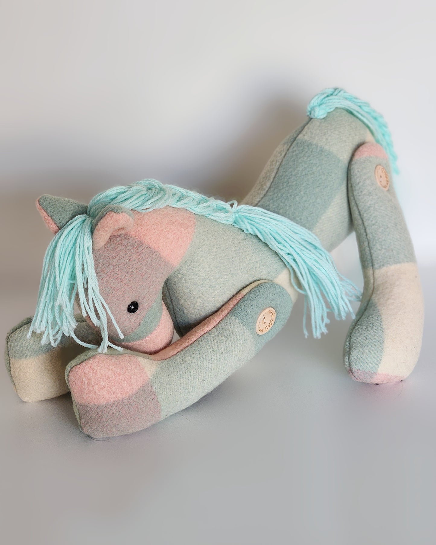 Vintage Wool Horse- Polly