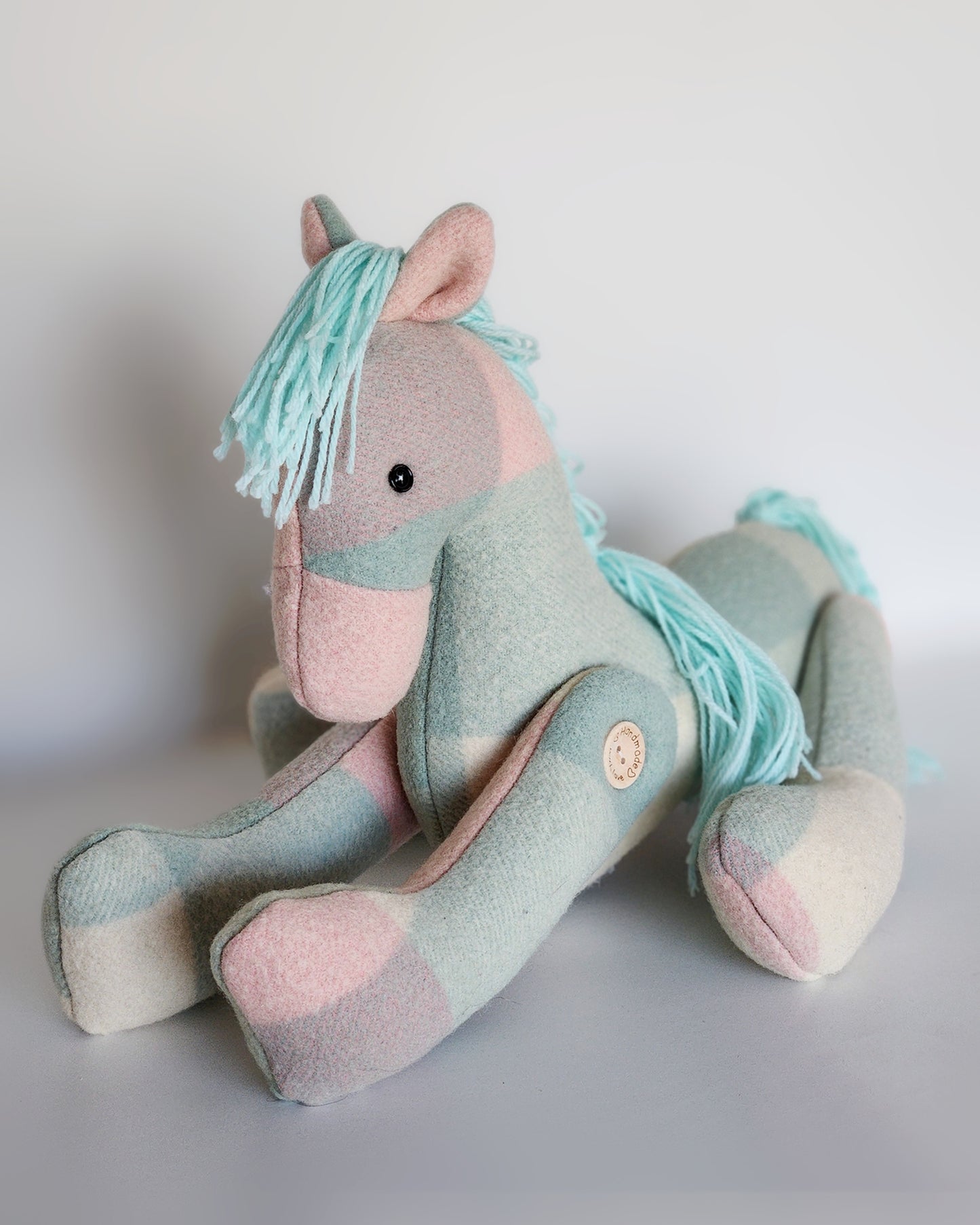 Vintage Wool Horse- Polly