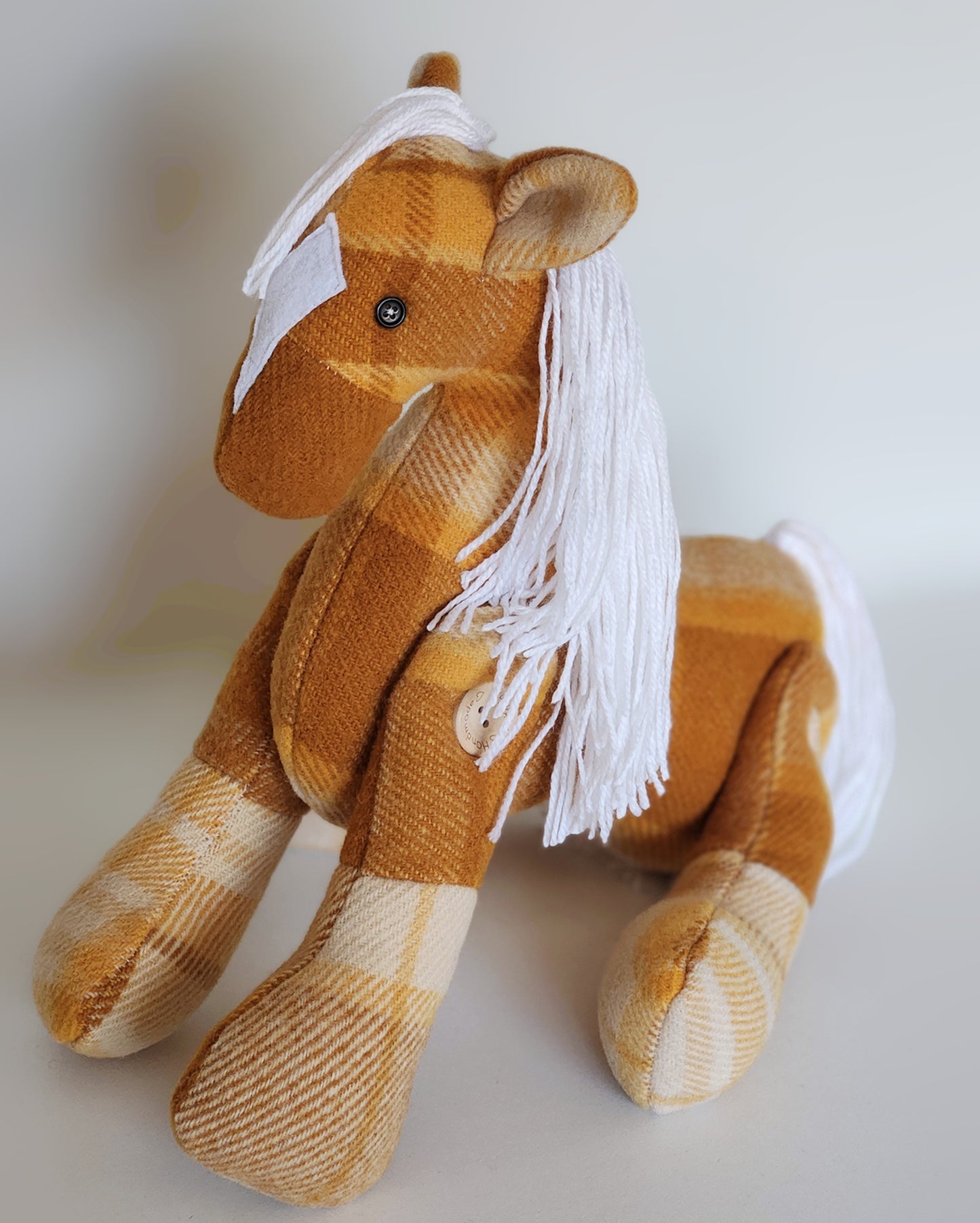 Vintage Wool Horse- Peter