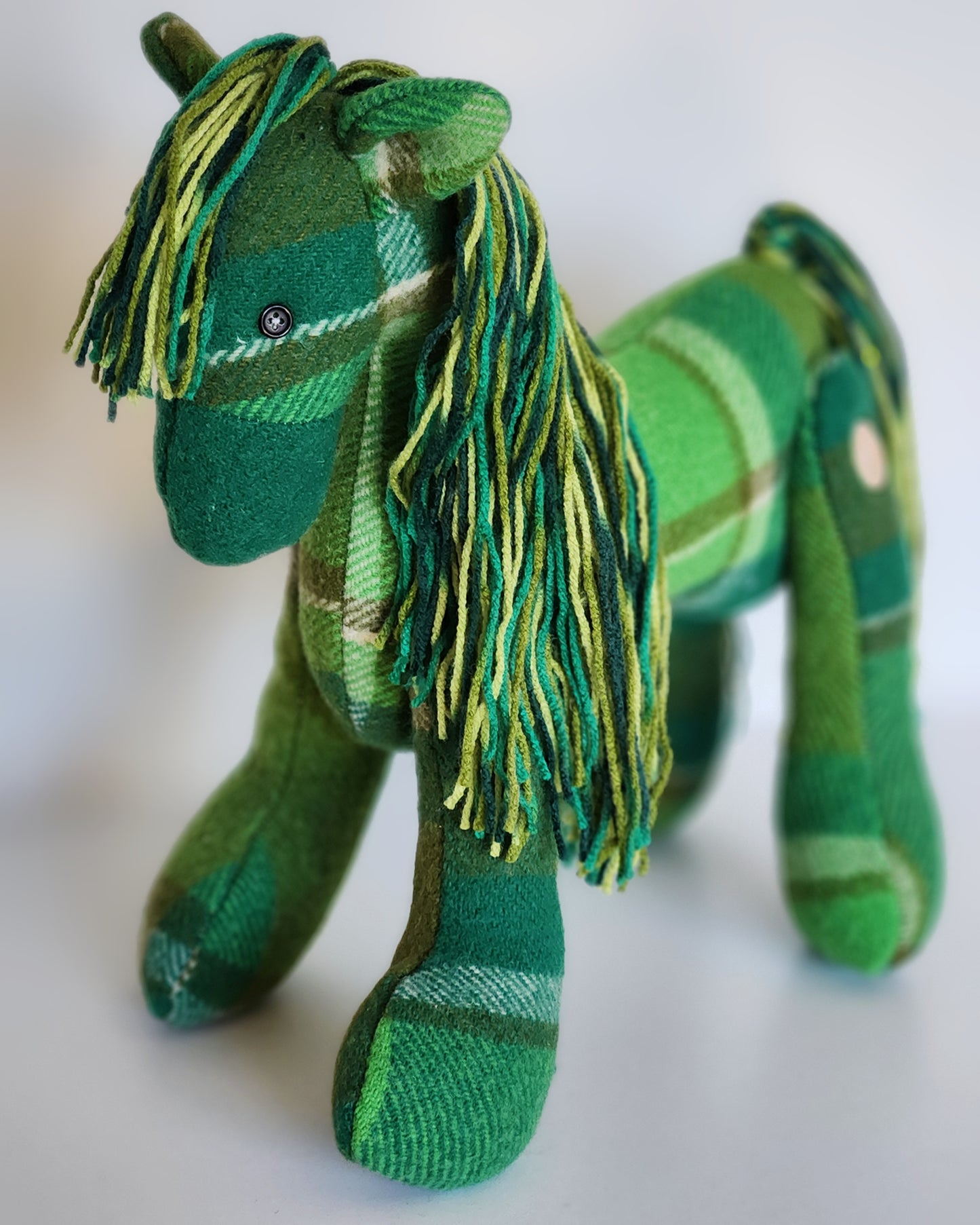 Vintage Wool Horse- Lucky