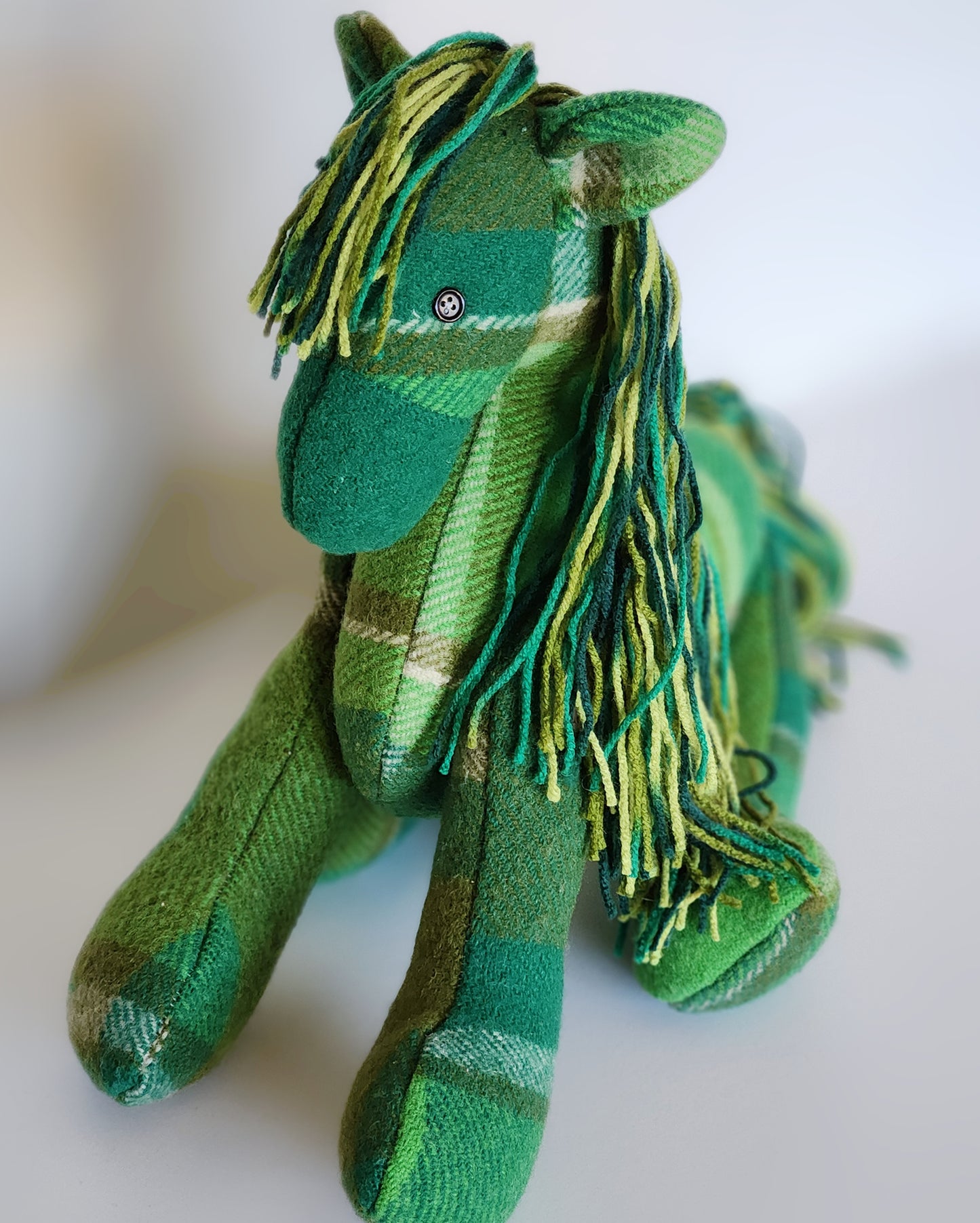 Vintage Wool Horse- Lucky