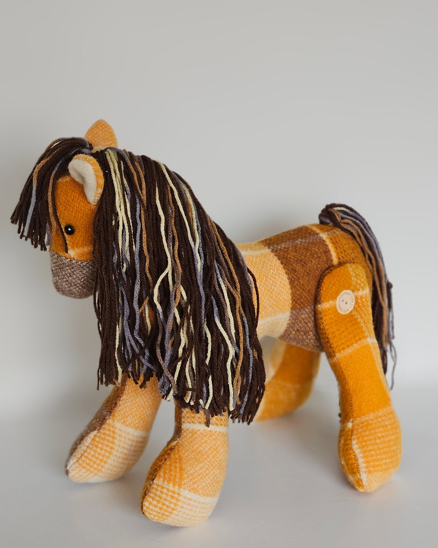 Vintage Wool Horse- Duke