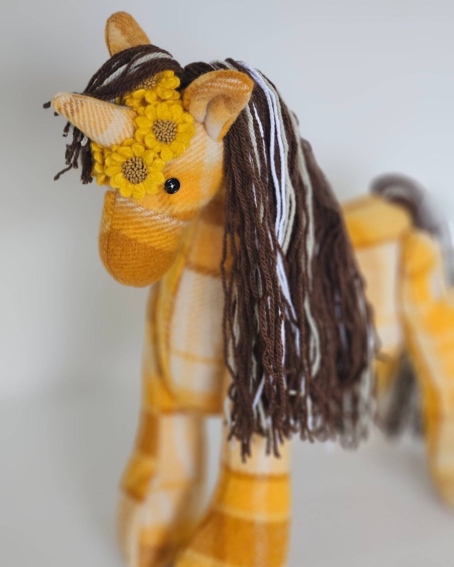 Vintage Wool Unicorn- Sunnie