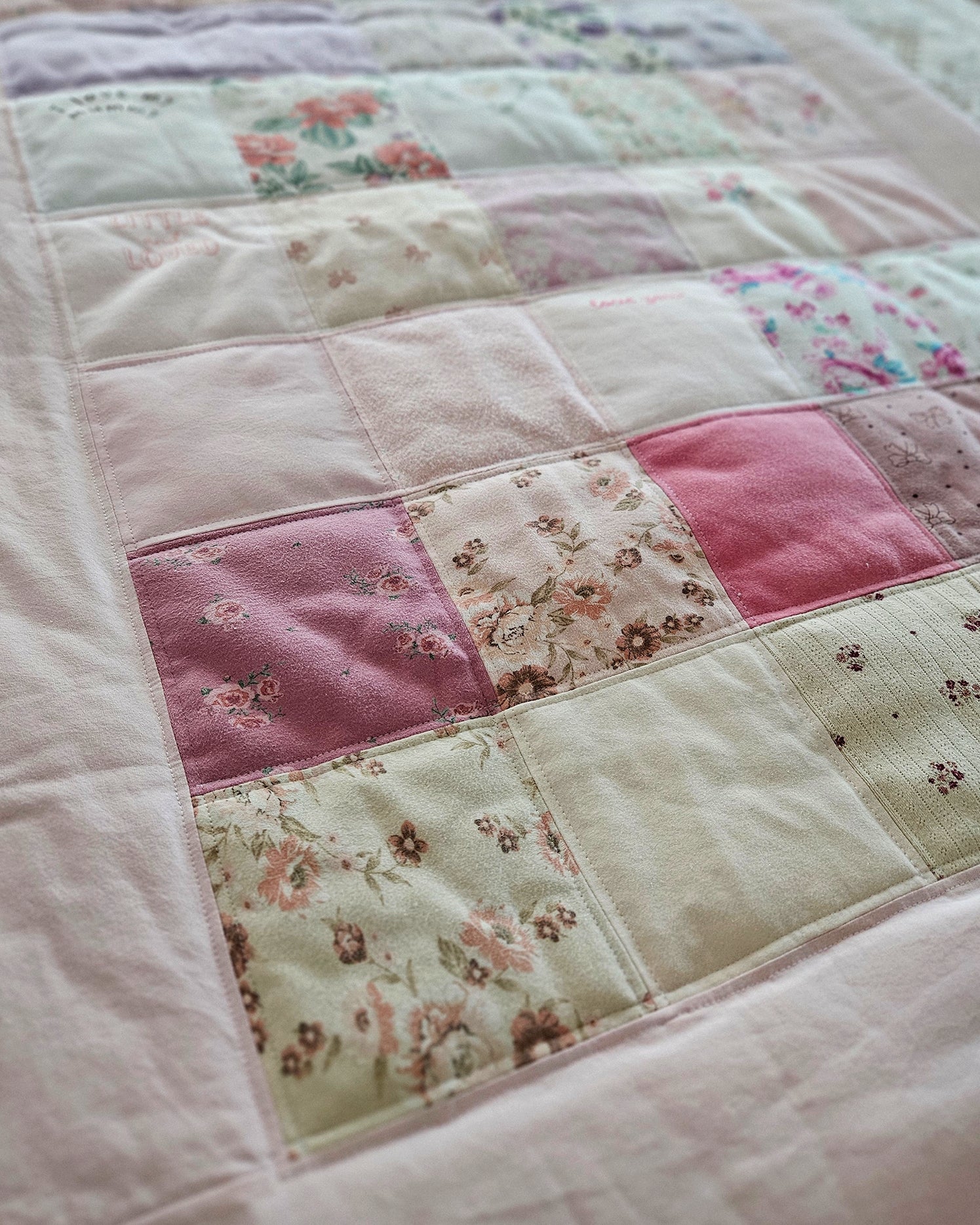 Handmade Memory Cot Quilt-Border