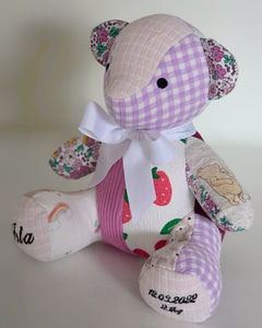 NEW Mini Melody Bear- Baby Clothes Keepsake