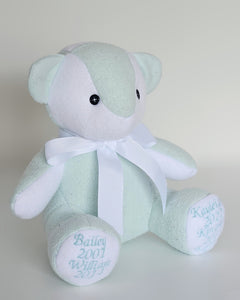 NEW Mini Melody Bear- Baby Clothes Keepsake